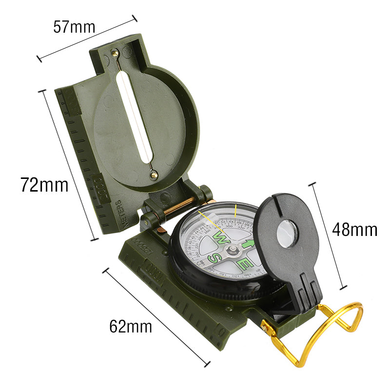 Outdoor Camping Compass, Portable Carabiner For Military Fans