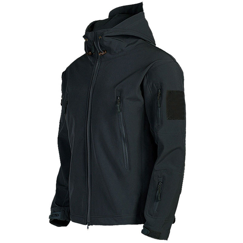 Soft Shell Jacket Men Windproof Hooded Jacket