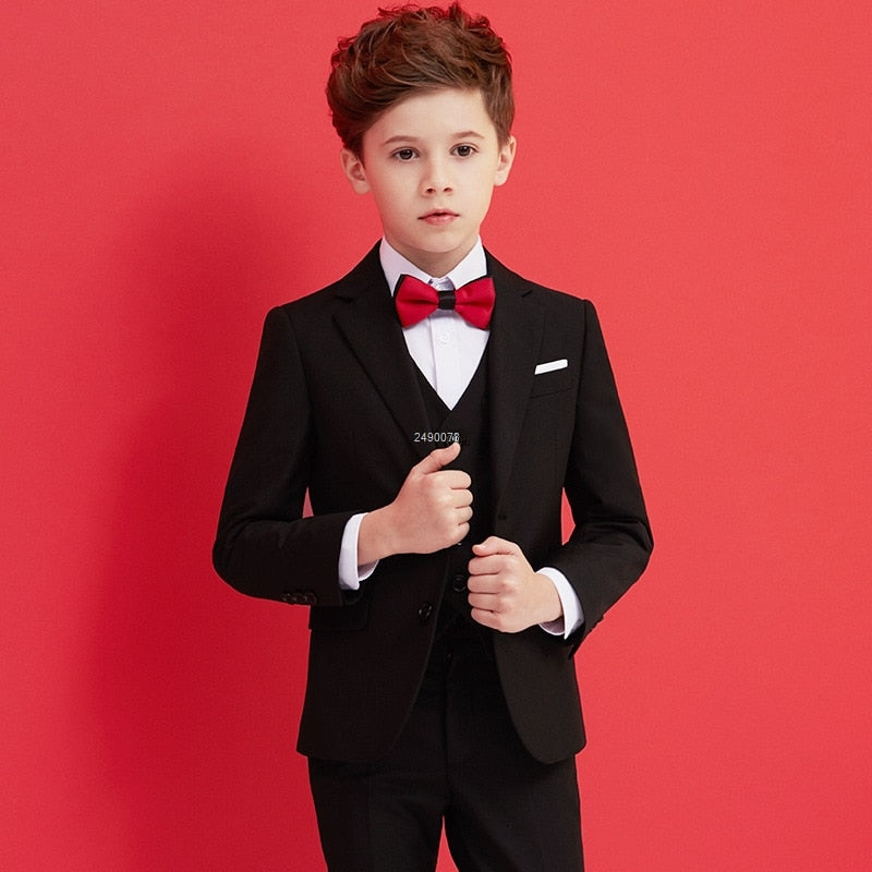 Boys Black Suit Costume