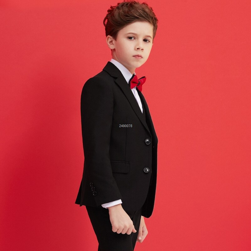 Boys Black Suit Costume