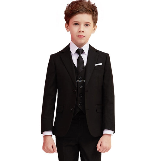 Boys Black Suit Costume