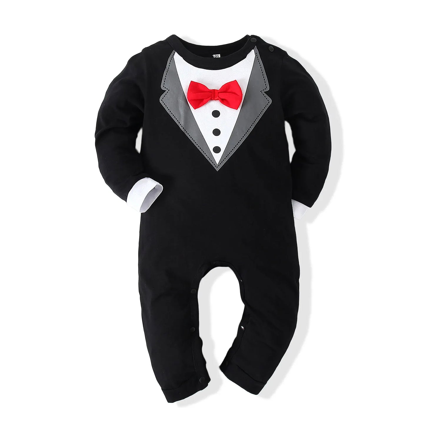 PureMilk Newborn Baby boy Clothes Cotton Soft Long Rompers White/ Black For Baby Bodysuit Jumpsuit