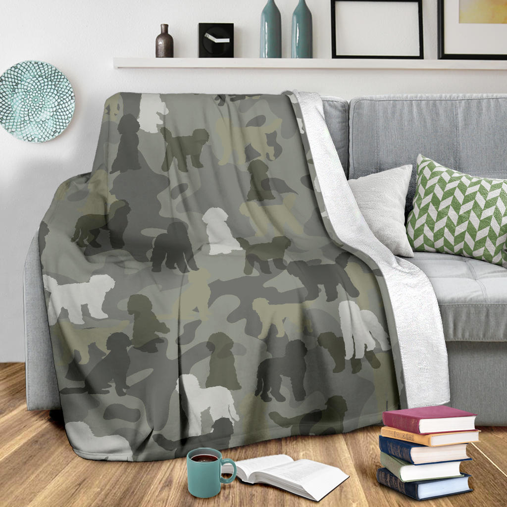 Goldendoodle Camo Blanket