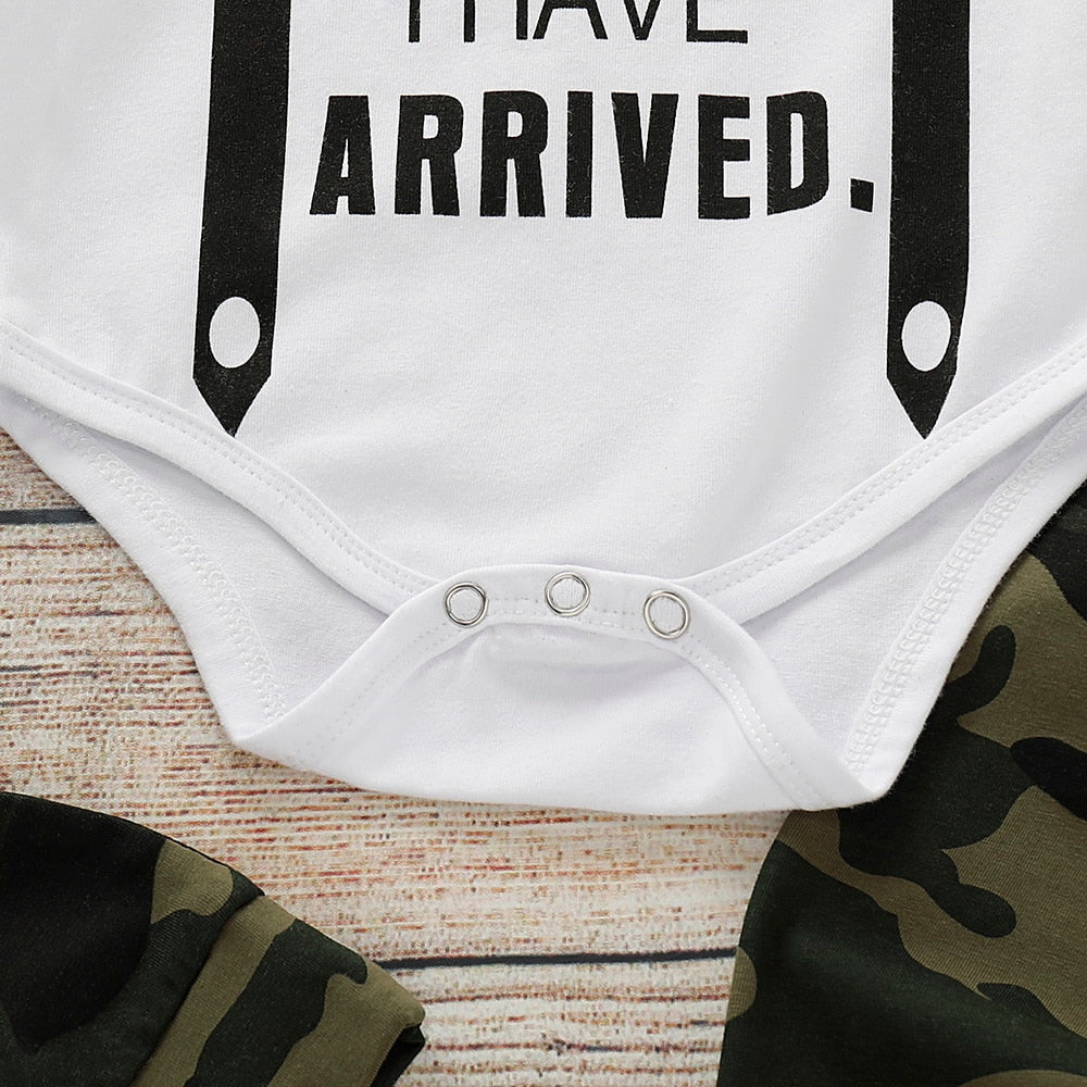 Cute 3PCS Set Newborn Baby Boy Clothes